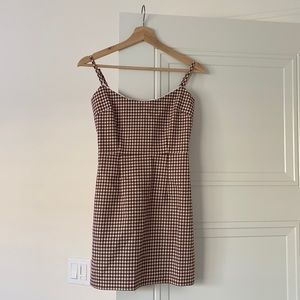 urban outfitters gingham mini dress